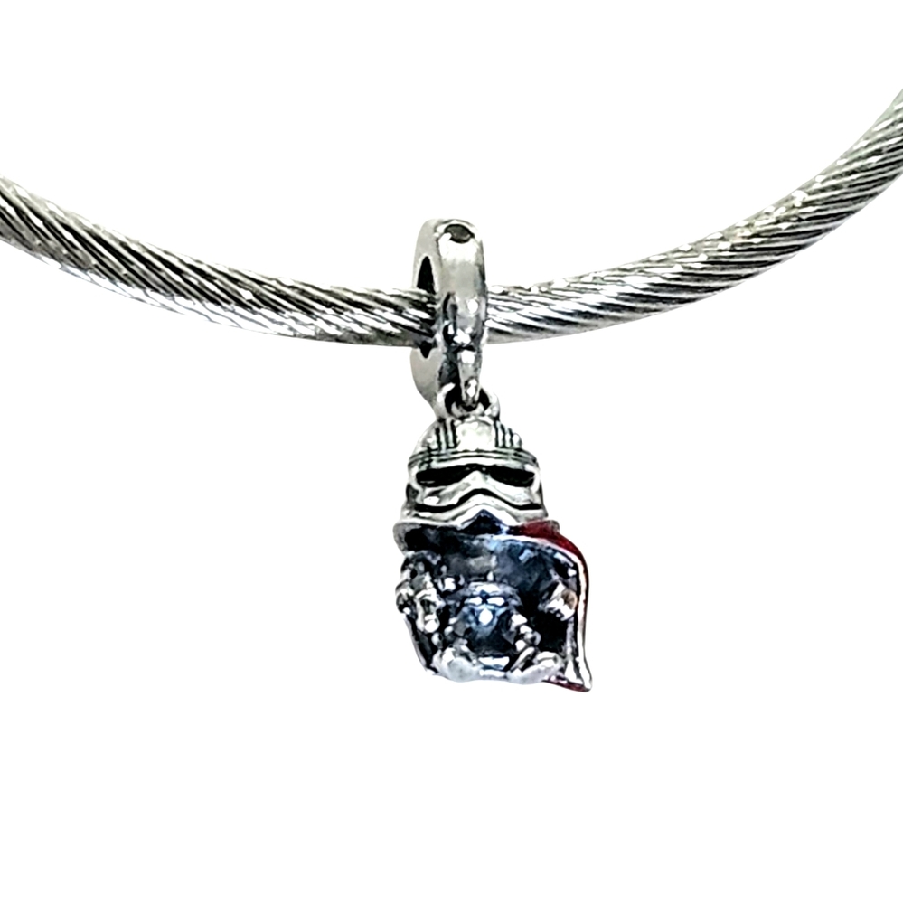 LINX Discontinued Star Wars The Last Jedi Silver Captain Phasma Bracelet Charm
